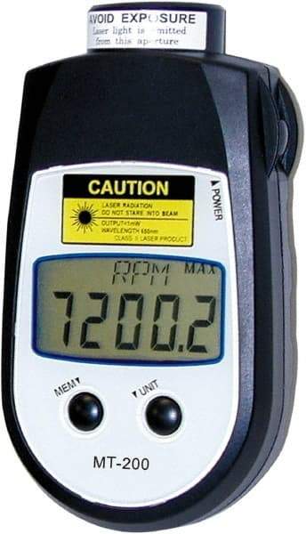 SHIMPO - Tachometers Type: Contact/Non-Contact Minimum Measurement (RPM): 6.00 - Americas Industrial Supply