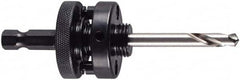 M.K. MORSE - 1-1/4 to 6" Tool Diam Compatibility, Hex Shank, High Speed Steel Integral Pilot Drill, Hole Cutting Tool Arbor - 3/8" Min Chuck, Hex Shank Cross Section, Quick-Change Attachment, For 1-1/4 to 6" Hole Saws - Americas Industrial Supply