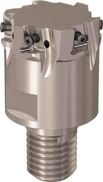 Seco - 40mm Cut Diam, 8mm Max Depth of Cut, 40mm OAL, Indexable Square Shoulder Slot Milling End Mill - M20 Modular Connection, 90° Lead Angle, Through Coolant, Series R217.94 - Americas Industrial Supply