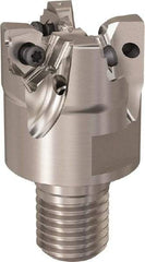 Seco - 40mm Cut Diam, 7mm Max Depth of Cut, 40mm OAL, Indexable Square Shoulder Slot Milling End Mill - M20 Modular Connection, 90° Lead Angle, Through Coolant, Series R217.96 - Americas Industrial Supply
