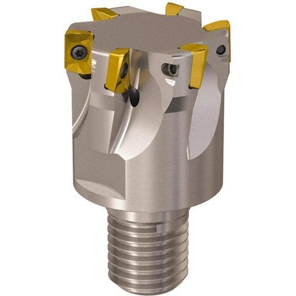 Seco - 40mm Cut Diam, 9mm Max Depth of Cut, 40mm OAL, Indexable Square Shoulder Slot Milling End Mill - M20 Modular Connection, 90° Lead Angle, Through Coolant, Series R217.69 - Americas Industrial Supply