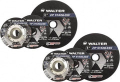 WALTER Surface Technologies - 4-1/2" Aluminum Oxide Cutoff Wheel - 3/64" Thick, 7/8" Arbor, 13,300 Max RPM, Use with Angle Grinders - Americas Industrial Supply
