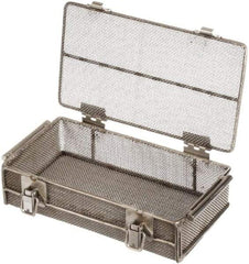 Marlin Steel Wire Products - 5-5/8" Deep, Rectangular Stainless Steel Mesh Basket - 11" Wide x 3-1/8" High - Americas Industrial Supply