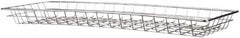 Marlin Steel Wire Products - 10" Deep, Rectangular Steel Wire Basket - 26" Wide x 2" High - Americas Industrial Supply