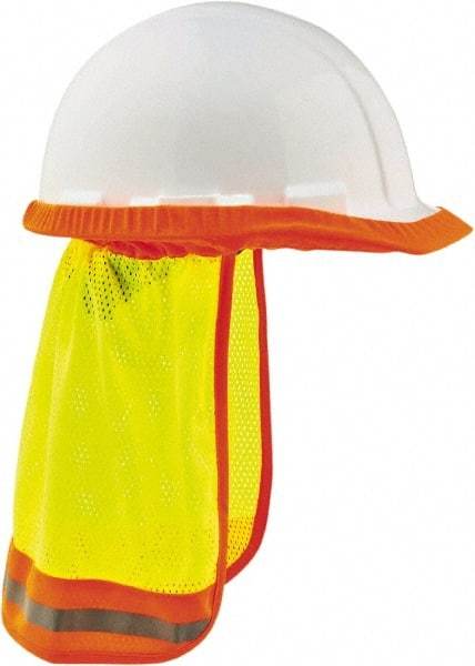 Ergodyne - Size 32", High Visibility Elastic Neck Protector - Lime Solid & Stripes Pattern, Polyester - Americas Industrial Supply