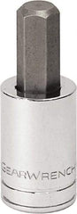 GearWrench - 1/4" Drive, 4mm Hex Bit Socket - 1-17/32" OAL, 0.984" Bit Length - Americas Industrial Supply