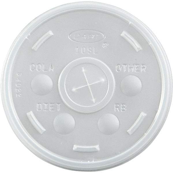 DART - Plastic Cold Cup Lids, 10 oz - Translucent - Americas Industrial Supply