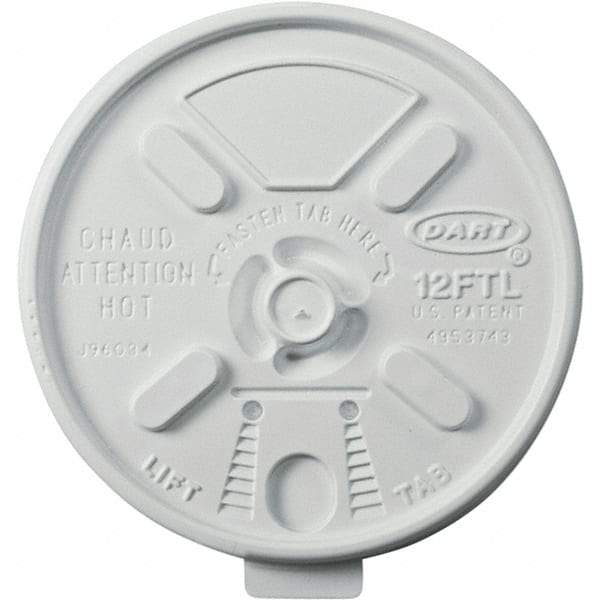 DART - Foam Lids for 10-14 oz Foam Cups - White - Americas Industrial Supply