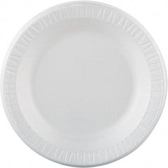 DART - Foam Dinnerware Plate, 10-1/4" - White - Americas Industrial Supply