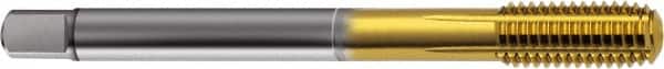 Guhring - M33x3.50 Metric 6HX D16/D17 Thread Limit Semi-Bottoming Thread Forming Tap - Cobalt, TiN Finish, 180mm OAL, Right Hand Thread, Series 923 - Americas Industrial Supply