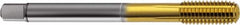 Guhring - M33x3.50 Metric 6HX D16/D17 Thread Limit Semi-Bottoming Thread Forming Tap - Cobalt, TiN Finish, 180mm OAL, Right Hand Thread, Series 923 - Americas Industrial Supply