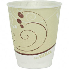 Solo - 8 oz Foam Hot/Cold Drink Cups - Tan - Americas Industrial Supply