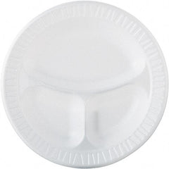 DART - Dart Famous Service Dinnerware, 3-Compartment Plate, 10 1/4" - White - Americas Industrial Supply