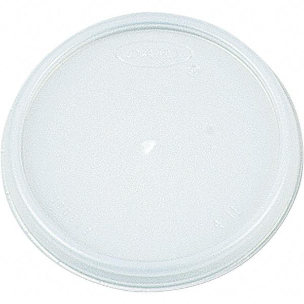 DART - Plastic Lids, Fits 12 - 24 oz Foam Cups - Translucent - Americas Industrial Supply