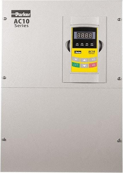 Parker - Three Phase, 460 Volt, 50 hp, Variable Frequency Drive - 12.4" Wide x 9.21" Deep x 18" High, IP20 - Americas Industrial Supply