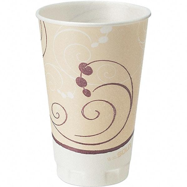 Solo - 16 oz Foam Hot/Cold Drink Cups - Tan - Americas Industrial Supply