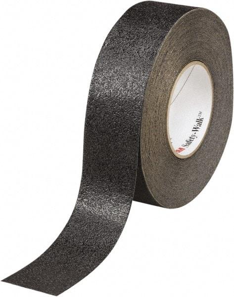 Ability One - Black Solid Color Anti-Slip Vinyl Tape - 1" Wide x 60' Long x 0.036" Thick, General Traffic - Americas Industrial Supply