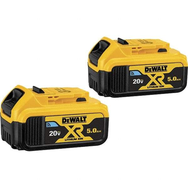 DeWALT - 20 Volt Lithium-Ion Power Tool Battery - 5 Ahr Capacity, 1 hr Charge Time, Series 20V Max - Americas Industrial Supply