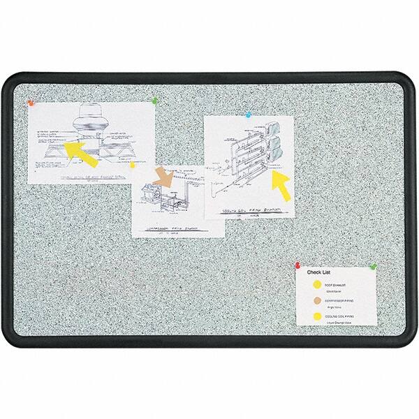 Quartet - 24" High x 36" Wide Fabric Bulletin - High-Density Foam, Includes Mounting Kit - Americas Industrial Supply