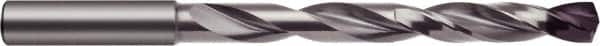 Guhring - #25, 140° Point, Spiral Flute, Solid Carbide Taper Length Drill Bit - nano-FIREX Finish, 37.5mm Flute Length, 75mm OAL, Series 5760 - Americas Industrial Supply