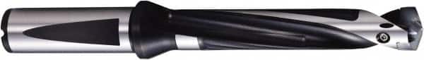 Kyocera - 3/8 to 0.393" Diam, 5xD, 1.969" Max Depth, 1/2" Shank Diam, 4" OAL, Replaceable Tip Drill - DA Insert, 095 Seat Size, SF 5xD Toolholder, Series Magic Drill DRA - Americas Industrial Supply