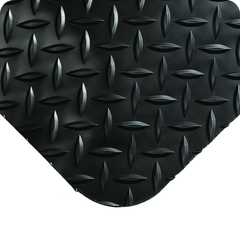 UltraSoft Diamond Plate Floor Mat - 3' x 5' x 15/16" Thick - (Black Diamond Plate) - Americas Industrial Supply