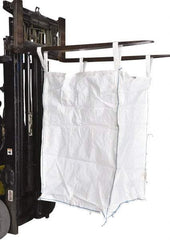 Vestil - 6 Lb Load Capacity, 1-7/8 Cu Yd, Polypropylene Fabric Hopper - 36" Wide x 36" Long x 55" High, White - Americas Industrial Supply