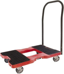 Snap-Loc - 1,500 Lb Capacity Steel Convertible Hand Truck - Polyethylene/Polypropylene Plastic Deck, 20-1/2" OAW, 32" Platform Length x 7" Platform Height, Polyurethane Casters - Americas Industrial Supply