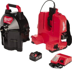 Milwaukee Tool - 18V Battery Battery Drain Cleaning Machine - For 1-1/4" to 4" Pipe - Americas Industrial Supply