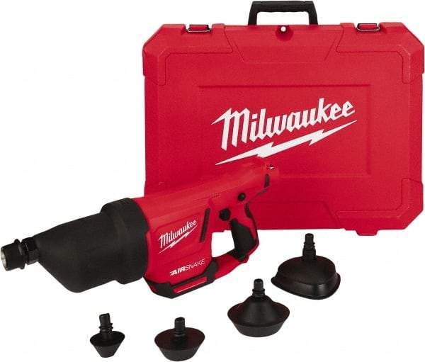 Milwaukee Tool - 12V Lithium-Ion Battery Battery Drain Cleaning Machine - For 1" to 4" Pipe - Americas Industrial Supply