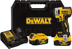 DeWALT - 20 Volt, 1/4" Drive, 152 Ft/Lb Torque, Cordless Impact Driver - Pistol Grip Handle, 3250 RPM, 2 Lithium-Ion Batteries Included - Americas Industrial Supply