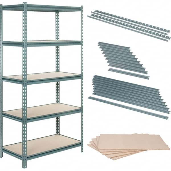 Value Collection - 36" Wide, 36 High, Open Shelving Accessory/Component - Particle Board, Use with Boltless Storage Rack - Americas Industrial Supply