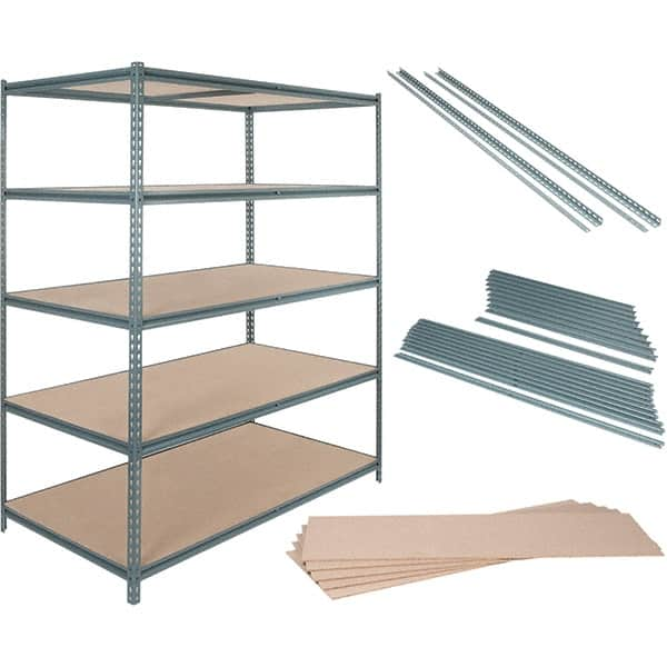 Value Collection - 72" Wide, 36 High, Open Shelving Accessory/Component - Particle Board, Use with Boltless Storage Rack - Americas Industrial Supply