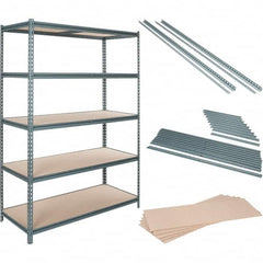 Value Collection - 60" Wide, 36 High, Open Shelving Accessory/Component - Particle Board, Use with Boltless Storage Rack - Americas Industrial Supply