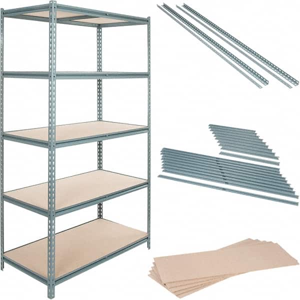 Value Collection - 48" Wide, 36 High, Open Shelving Accessory/Component - Particle Board, Use with Boltless Storage Rack - Americas Industrial Supply
