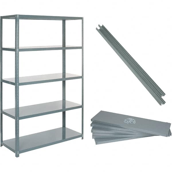 Value Collection - 60" Wide, 1-15/16 High, Open Shelving Accessory/Component - 14 Gauge Steel, Powder Coat Finish, Use with High Capacity Storage Racks - Americas Industrial Supply