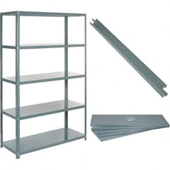 Value Collection - 72" Wide, 1-15/16 High, Open Shelving Accessory/Component - 14 Gauge Steel, Powder Coat Finish, Use with High Capacity Storage Racks - Americas Industrial Supply