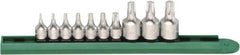 GearWrench - 10 Piece 1/4 & 3/8" Drive Torx Bit Socket Set - T10 to T50 Torx - Americas Industrial Supply