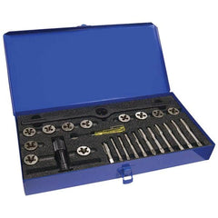 Greenfield Threading - Tap & Die Sets Minimum Tap Thread Size (Inch): 1/4-20 Maximum Tap Thread Size (Inch): 1/2-20 - Americas Industrial Supply