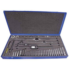 Greenfield Threading - Tap & Die Sets Minimum Tap Thread Size (Inch): #4-40 Maximum Tap Thread Size (Inch): 5/16-18 - Americas Industrial Supply