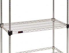 Eagle MHC - 72" Wide, 1-1/8 High, Open Shelving Accessory/Component - Steel Chrome Plated, Chrome Finish, 21" Deep, Use with Eagle MHC Shelving - Americas Industrial Supply