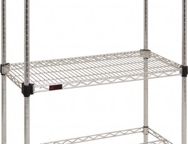 Eagle MHC - 48" Wide, 1-1/8 High, Open Shelving Accessory/Component - Zinc, Zinc Finish, 21" Deep, Use with Eagle MHC Shelving - Americas Industrial Supply