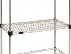 Eagle MHC - 36" Wide, 1-1/8 High, Open Shelving Accessory/Component - Steel Chrome Plated, Chrome Finish, 24" Deep, Use with Eagle MHC Shelving - Americas Industrial Supply