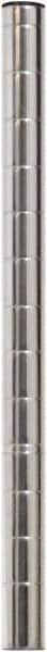 Eagle MHC - 1" Wide, 14 High, Open Shelving Accessory/Component - Steel Chrome Plated, Chrome Finish, 1" Deep, Use with Eagle MHC Shelving - Americas Industrial Supply
