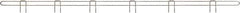 Eagle MHC - 72" Wide, 1 High, Open Shelving Accessory/Component - Steel Chrome Plated, Chrome Finish, 1/4" Deep, Use with Eagle MHC Shelving - Americas Industrial Supply