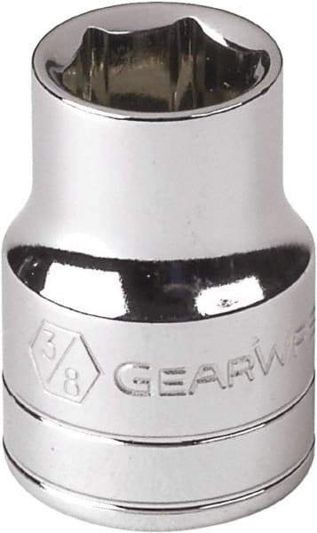 GearWrench - 1/4" Drive, Standard Hand Socket - 6 Points, Alloy Steel, Full Polish Finish - Americas Industrial Supply