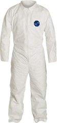 Dupont - Size 2XL Film Laminate General Purpose Coveralls - Zipper Closure - Americas Industrial Supply