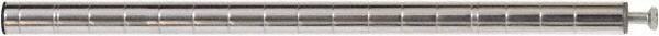 Eagle MHC - 1" Wide, 18 High, Open Shelving Accessory/Component - Steel Chrome Plated, Chrome Finish, Use with Eagle MHC Shelving - Americas Industrial Supply