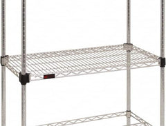 Eagle MHC - 60" Wide, 14 High, Open Shelving Accessory/Component - Steel Chrome Plated, Chrome Finish, Use with Eagle MHC Shelving - Americas Industrial Supply