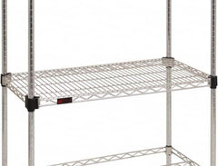 Eagle MHC - 54" Wide, 18 High, Open Shelving Accessory/Component - Steel Chrome Plated, Chrome Finish, Use with Eagle MHC Shelving - Americas Industrial Supply